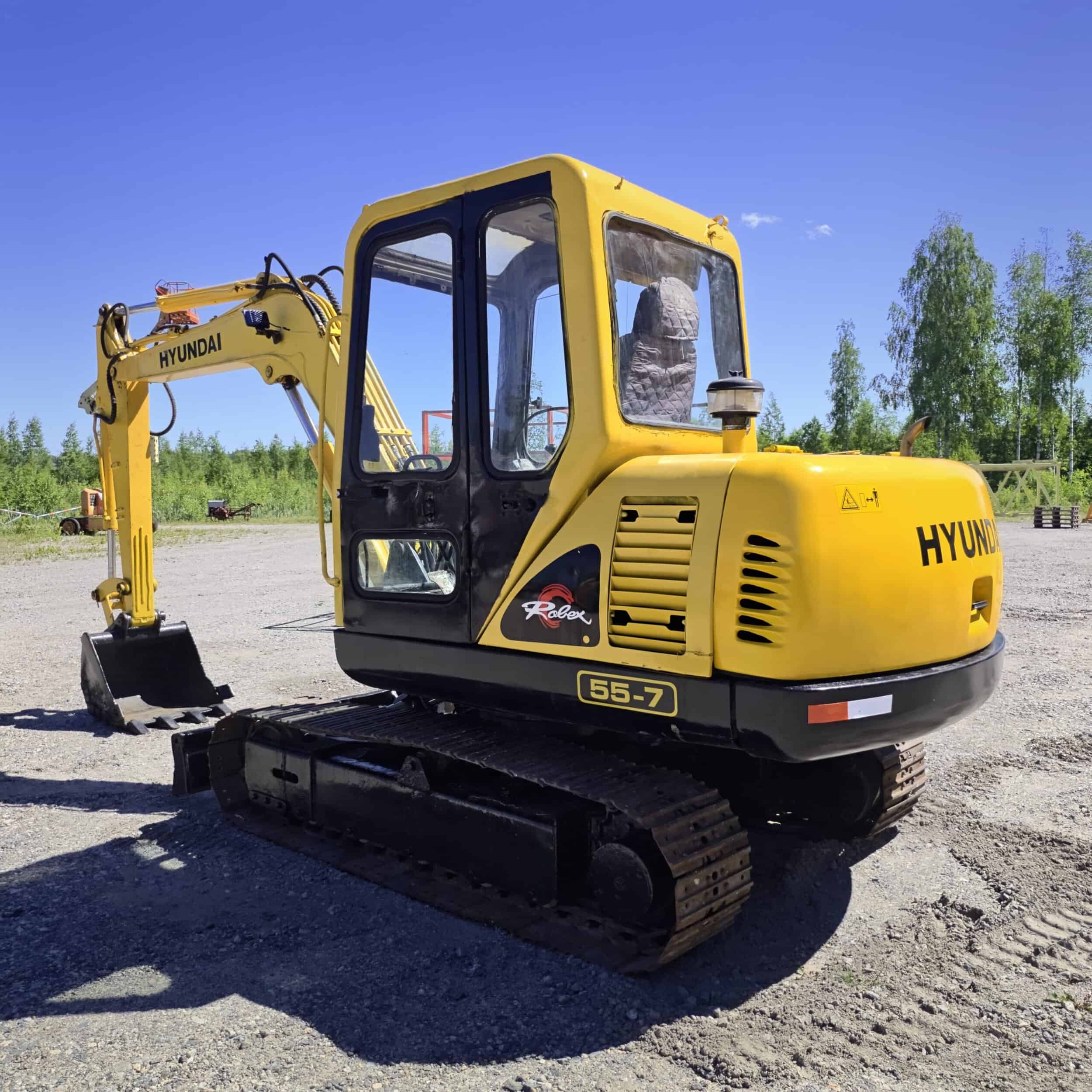 Hyundai R55-7 Rautatelainen minikaivuri - Image 8