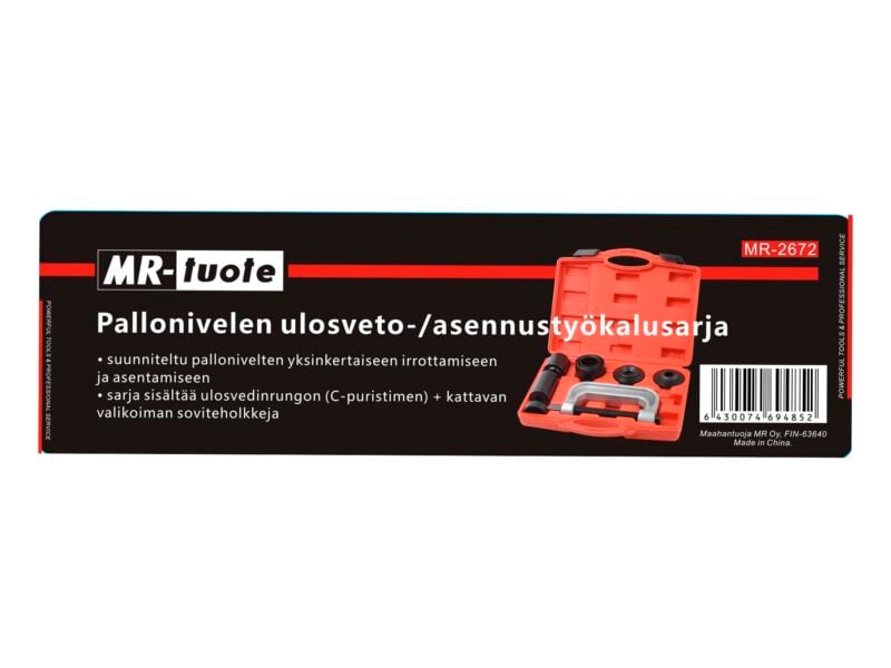 Pallonivelen ulosvedin- / asennussarja