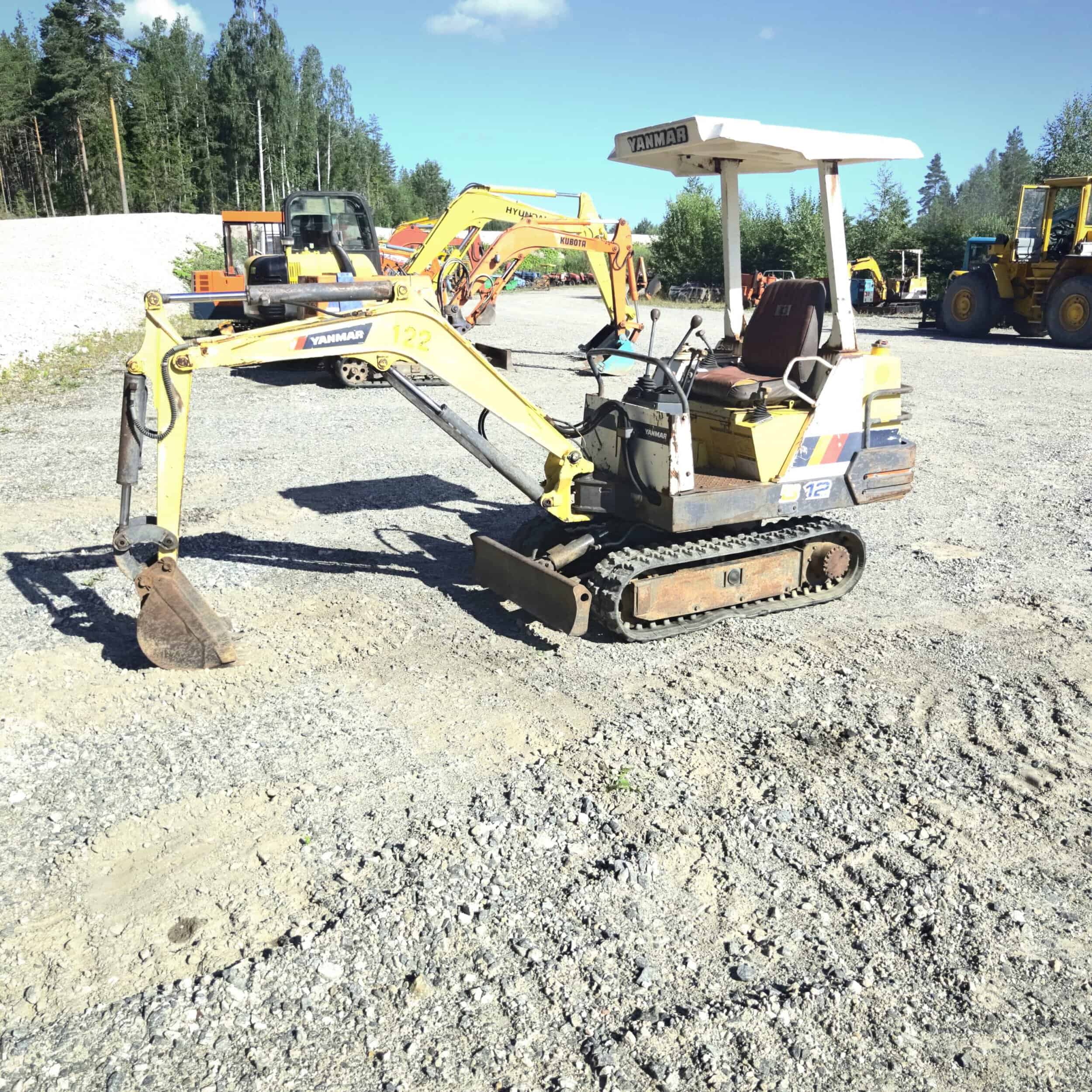 YANMAR B12 Kumitelainen minikaivuri - Image 6