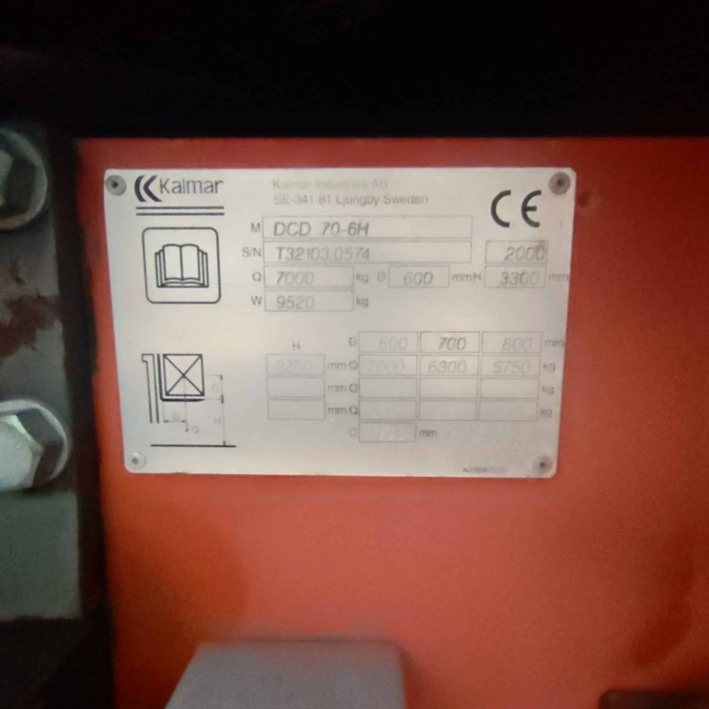 Kalmar DCD70-6H 7t Diesel Trukki - Image 12