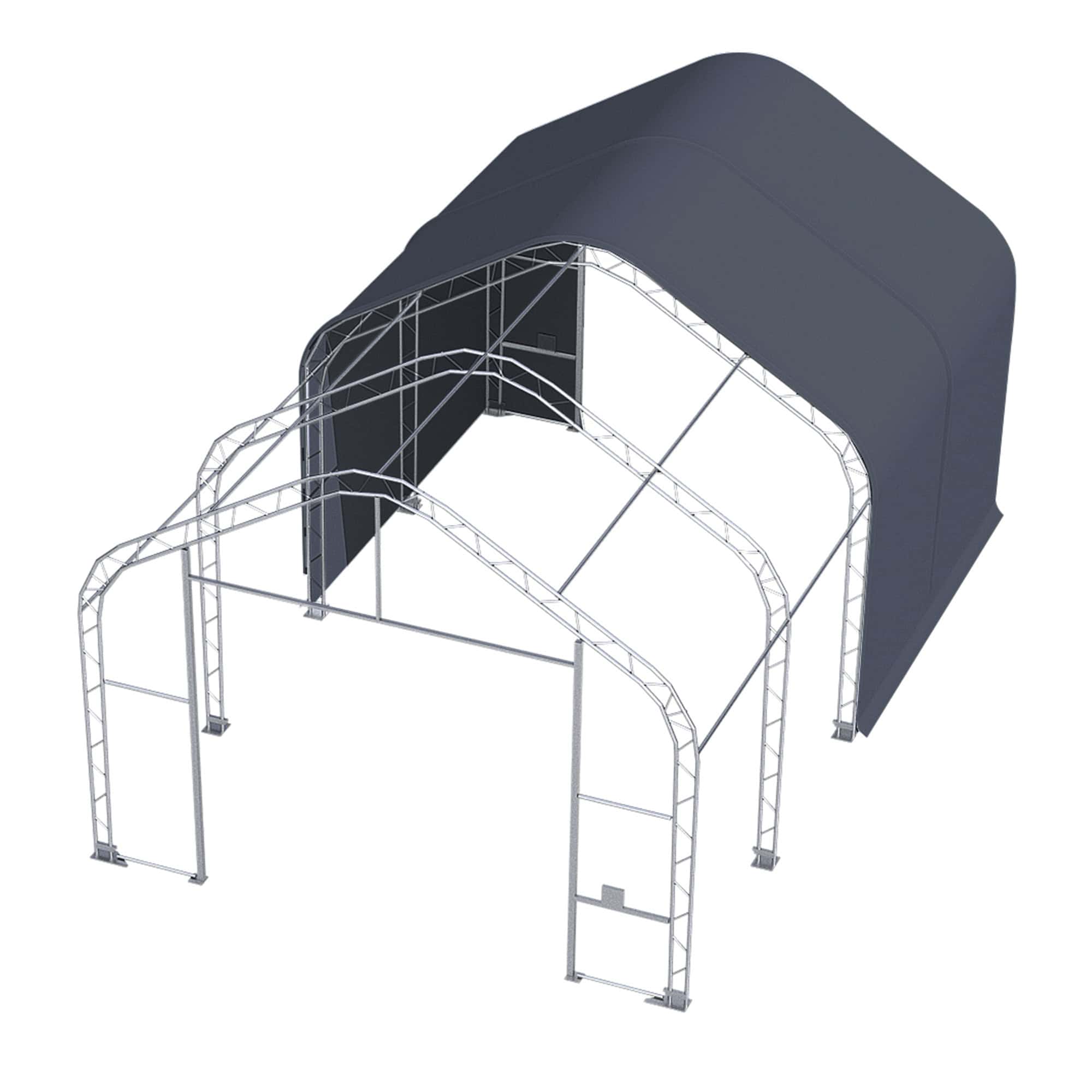 Pressuhalli 6,1 x 9,76 x 4,88 m 900g, Droma Works - Image 2