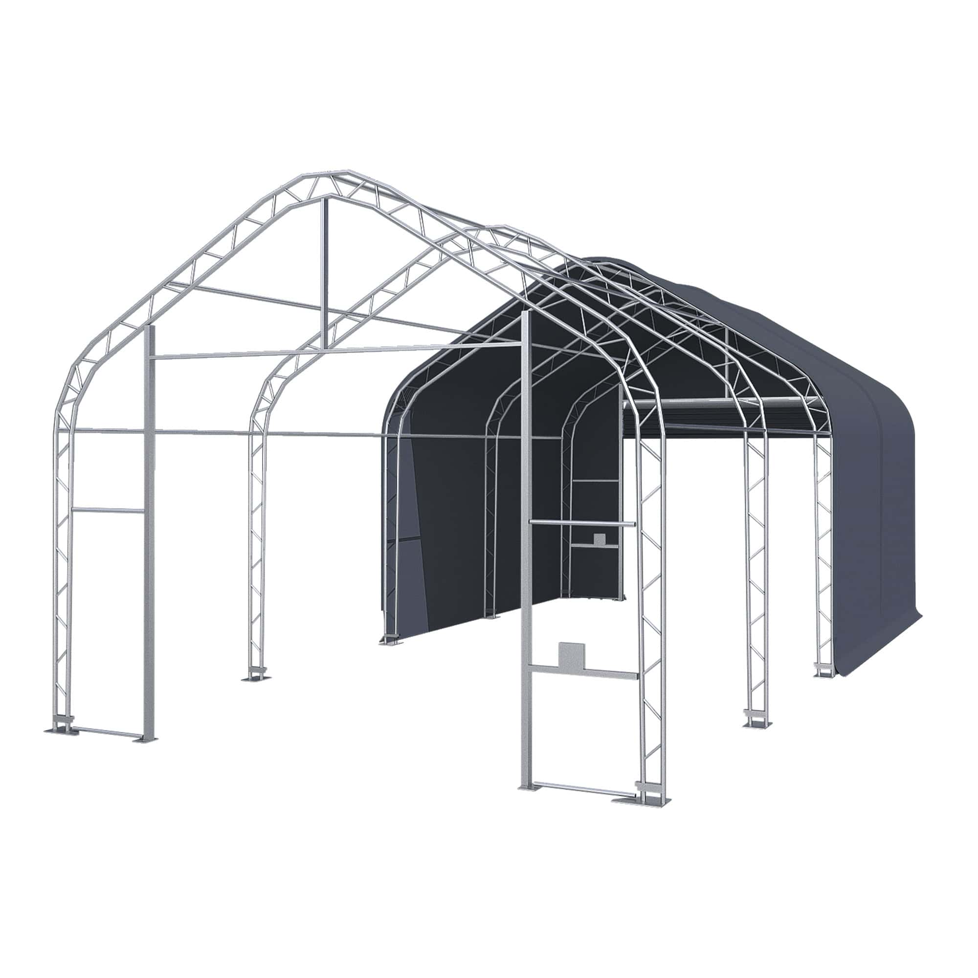 Pressuhalli 6,1 x 9,76 x 4,88 m 900g, Droma Works - Image 4