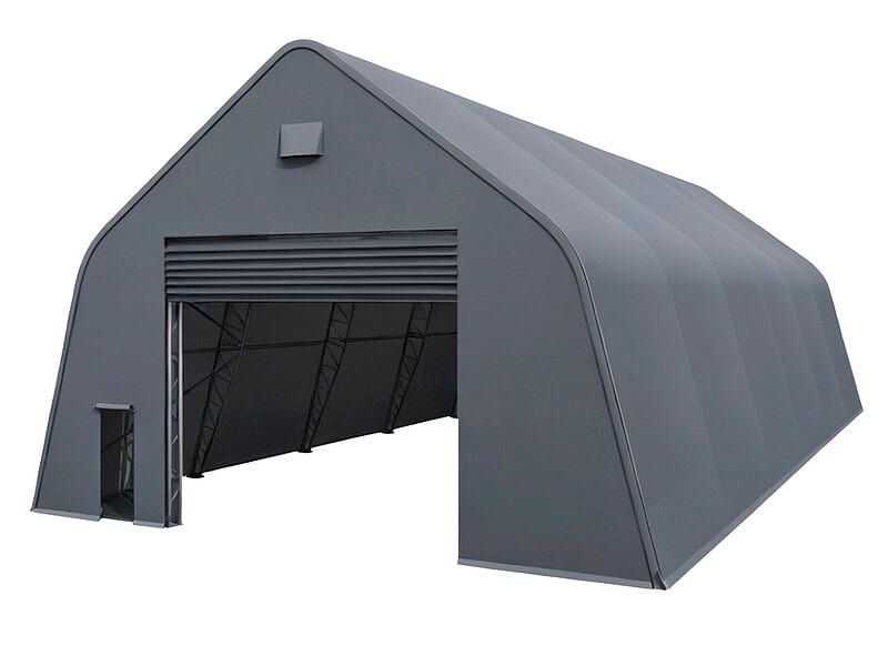 Pressuhalli 9,15 x 18,3 x 6,1 m 900g, Droma Works.