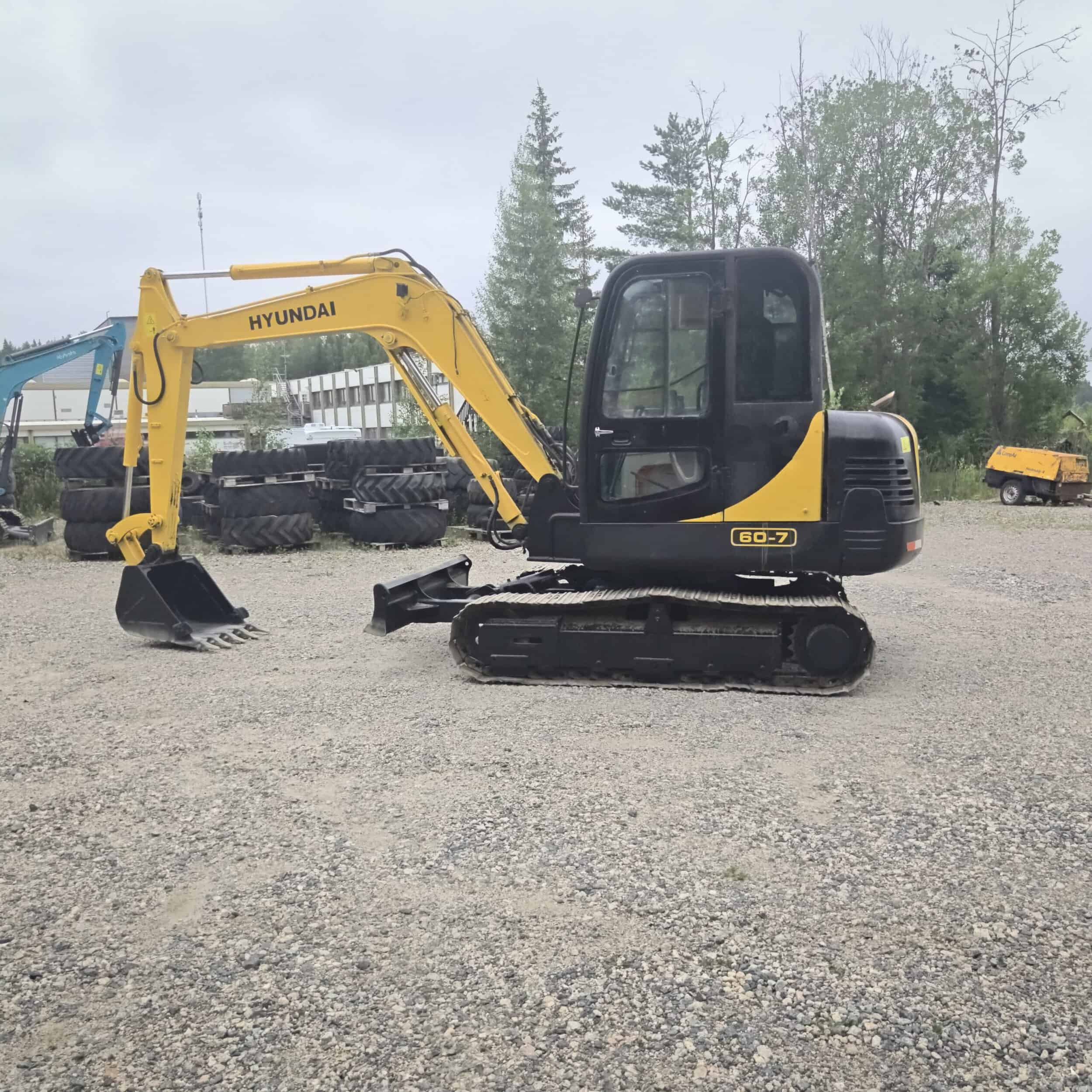 Hyundai R60-7 Rautatelainen minikaivuri - Image 3