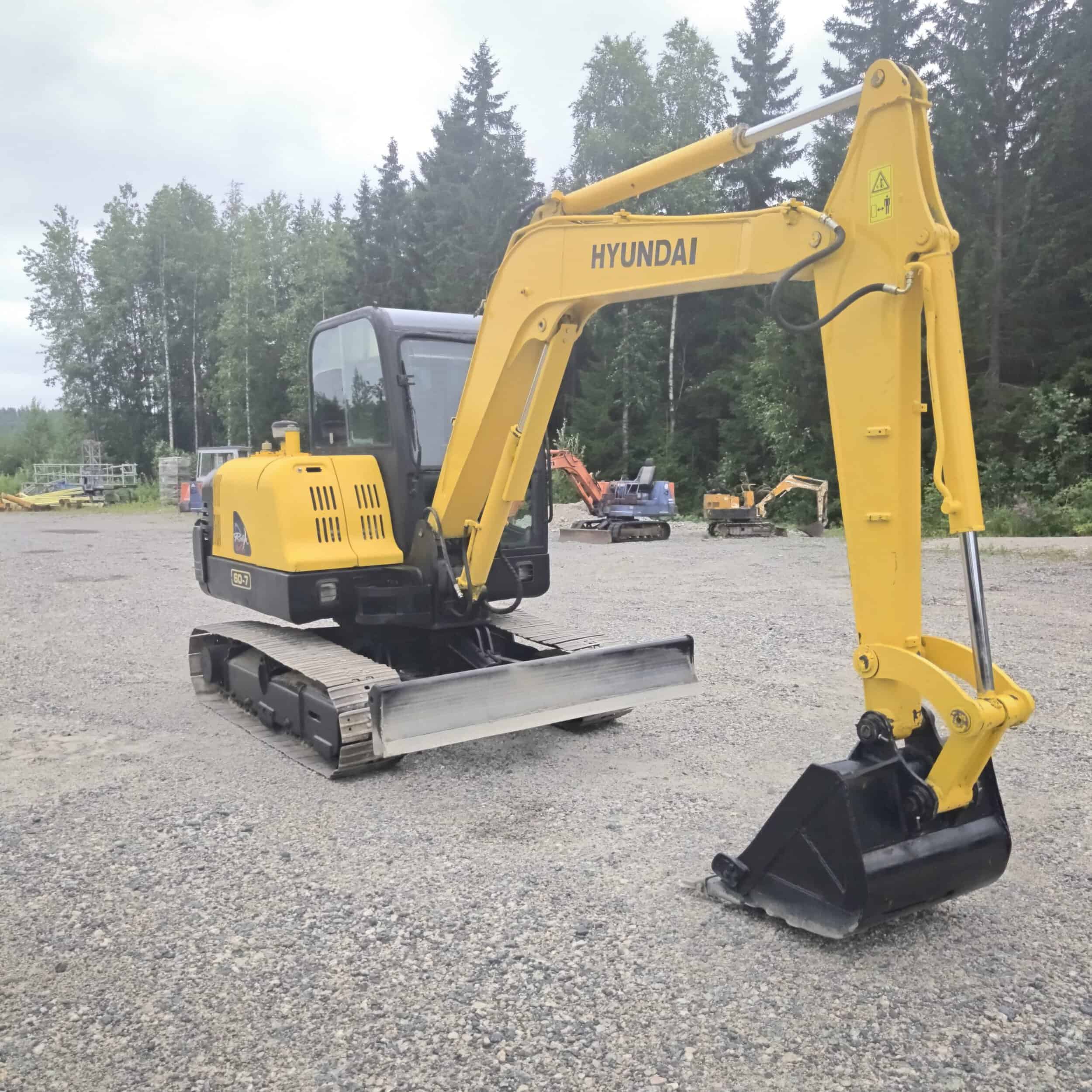 Hyundai R60-7 Rautatelainen minikaivuri - Image 4