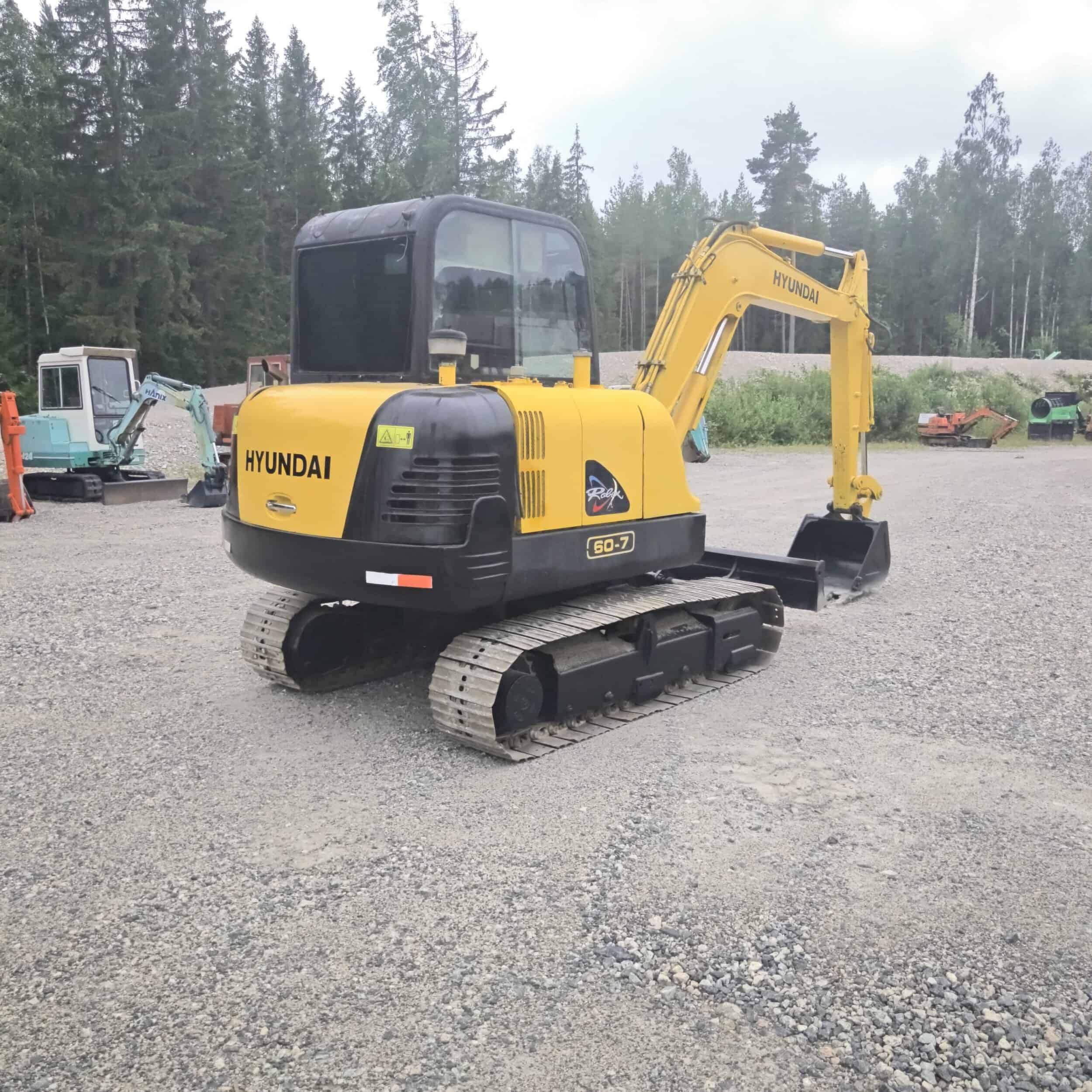 Hyundai R60-7 Rautatelainen minikaivuri - Image 10