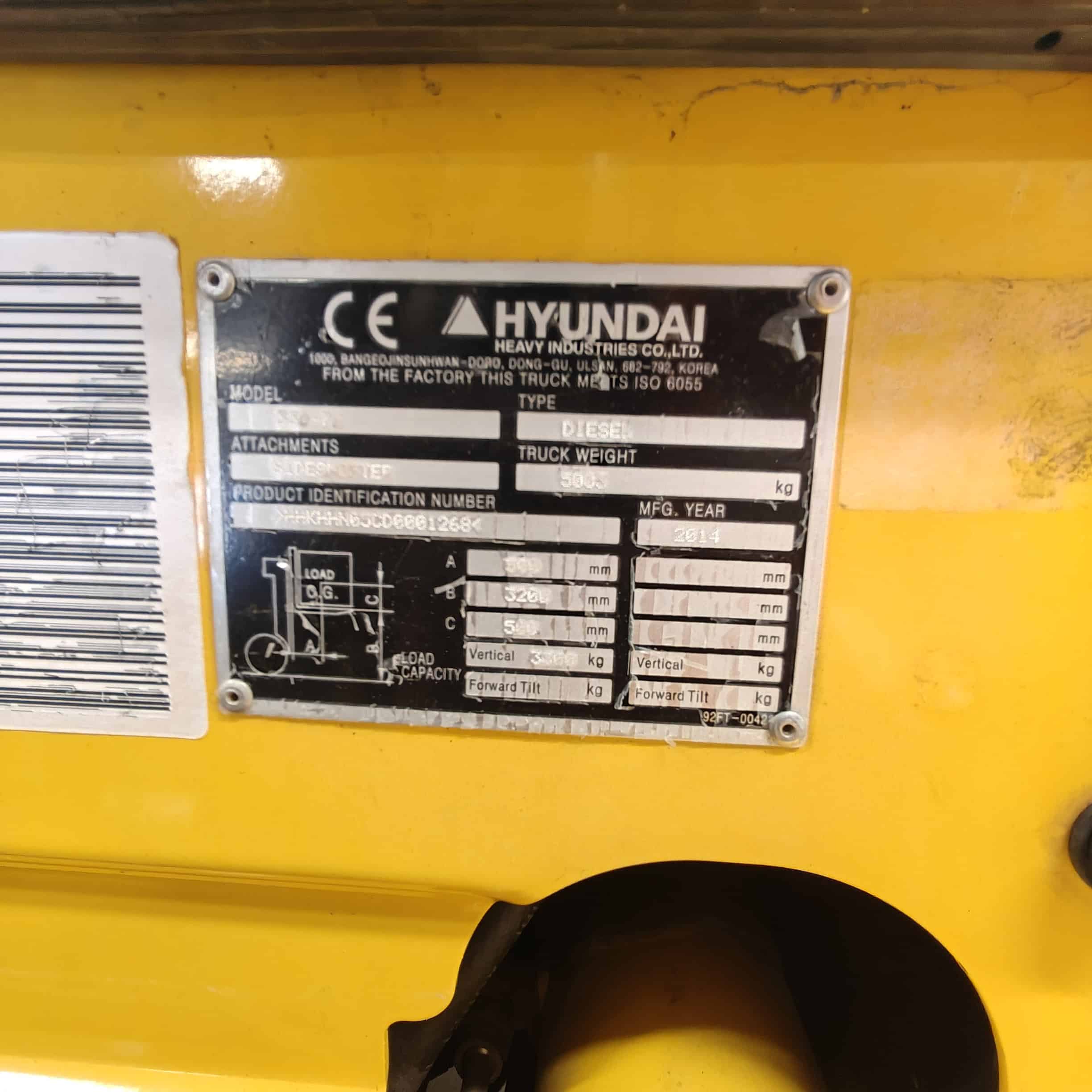 Hyundai 33D-7E Dieseltrukki vm 2014 - Image 12