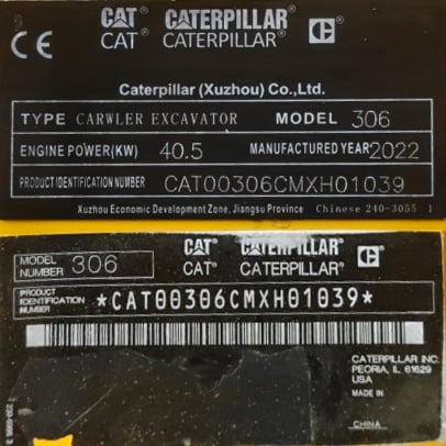 CAT 306 rautatelainen minikaivuri vm2022 - Image 13