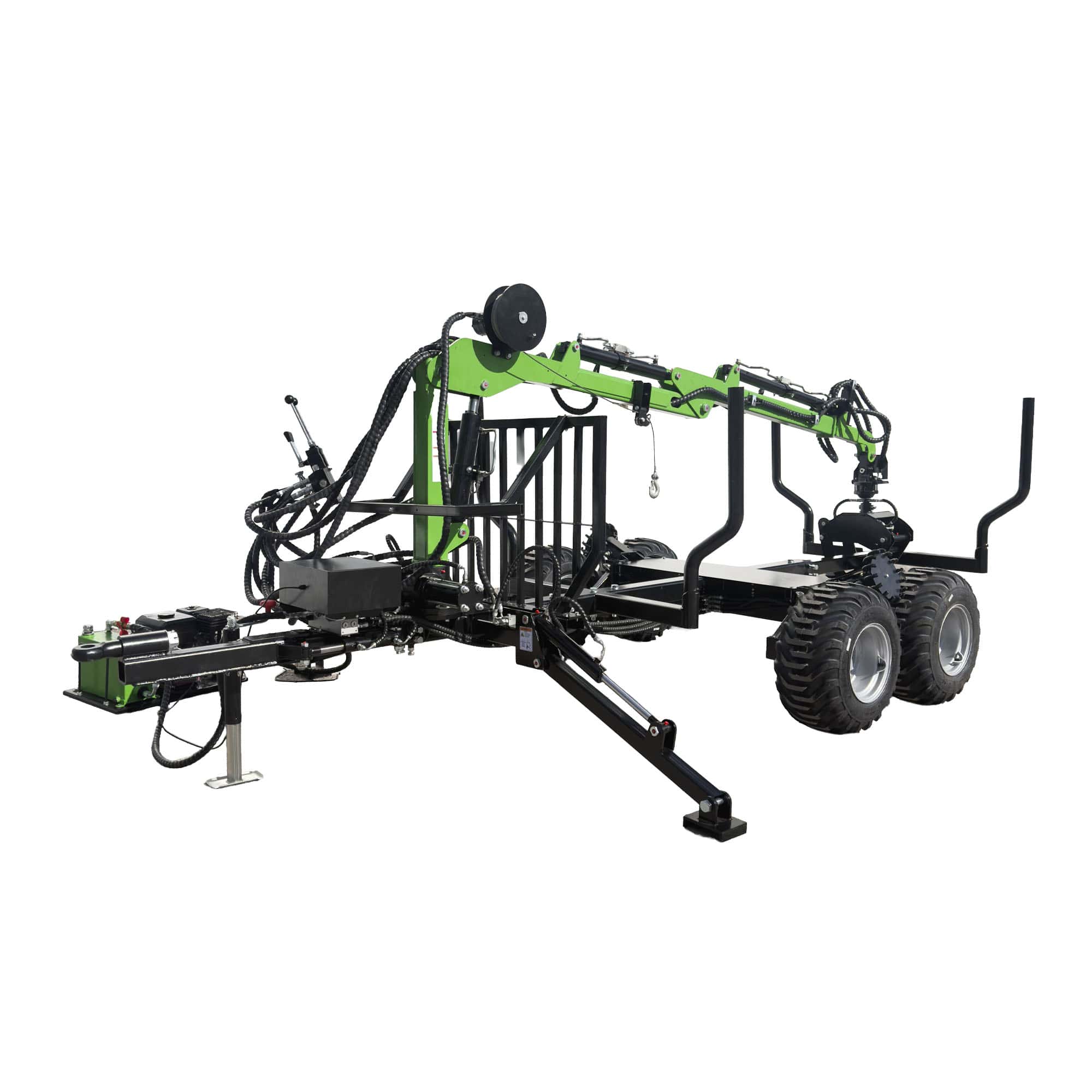 Tukkikärry / metsäperävaunu Pro 4000 kg, Droma Wood - Image 2