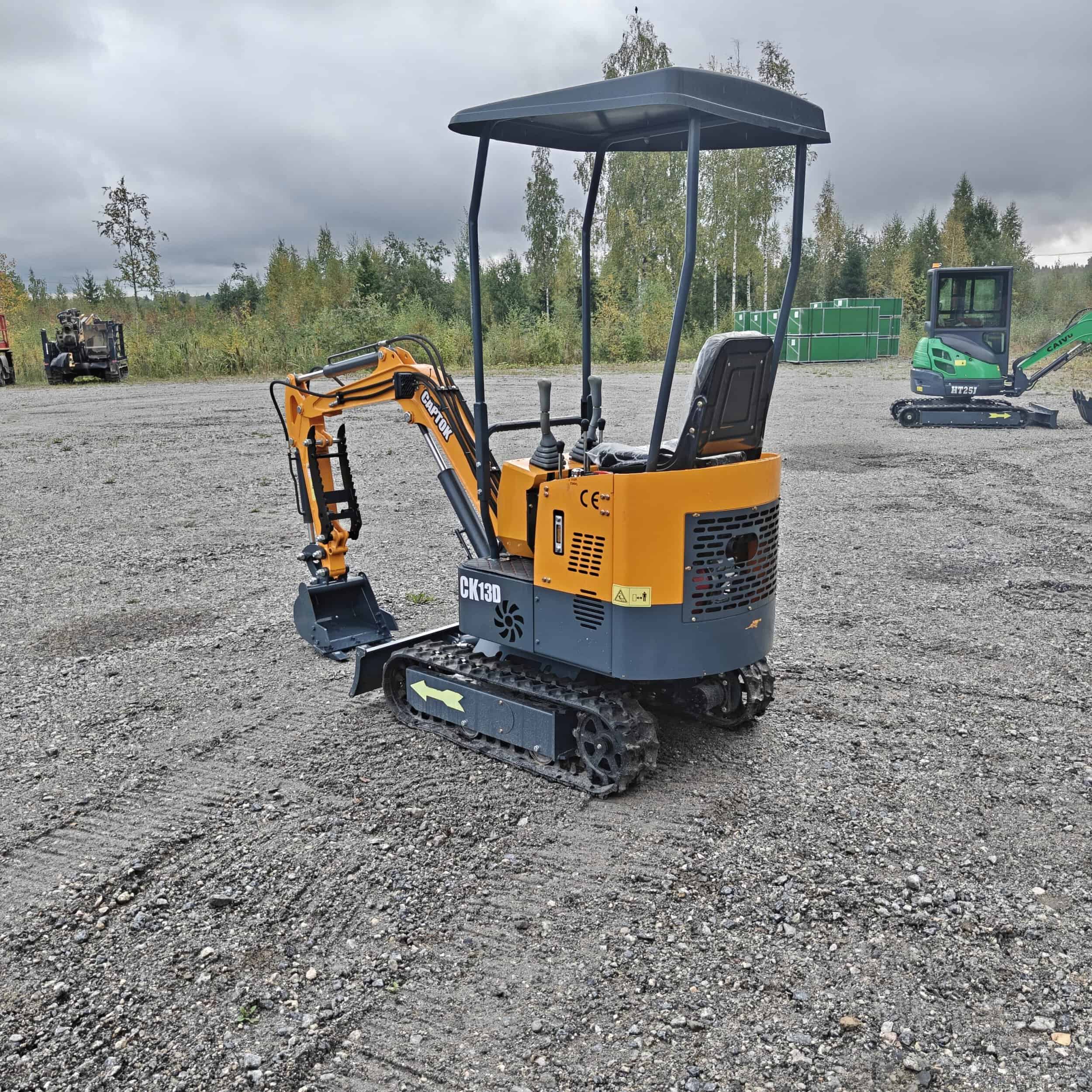 Captok CK13D Kumitelainen minikaivuri esittelykone vm2026 - Image 5