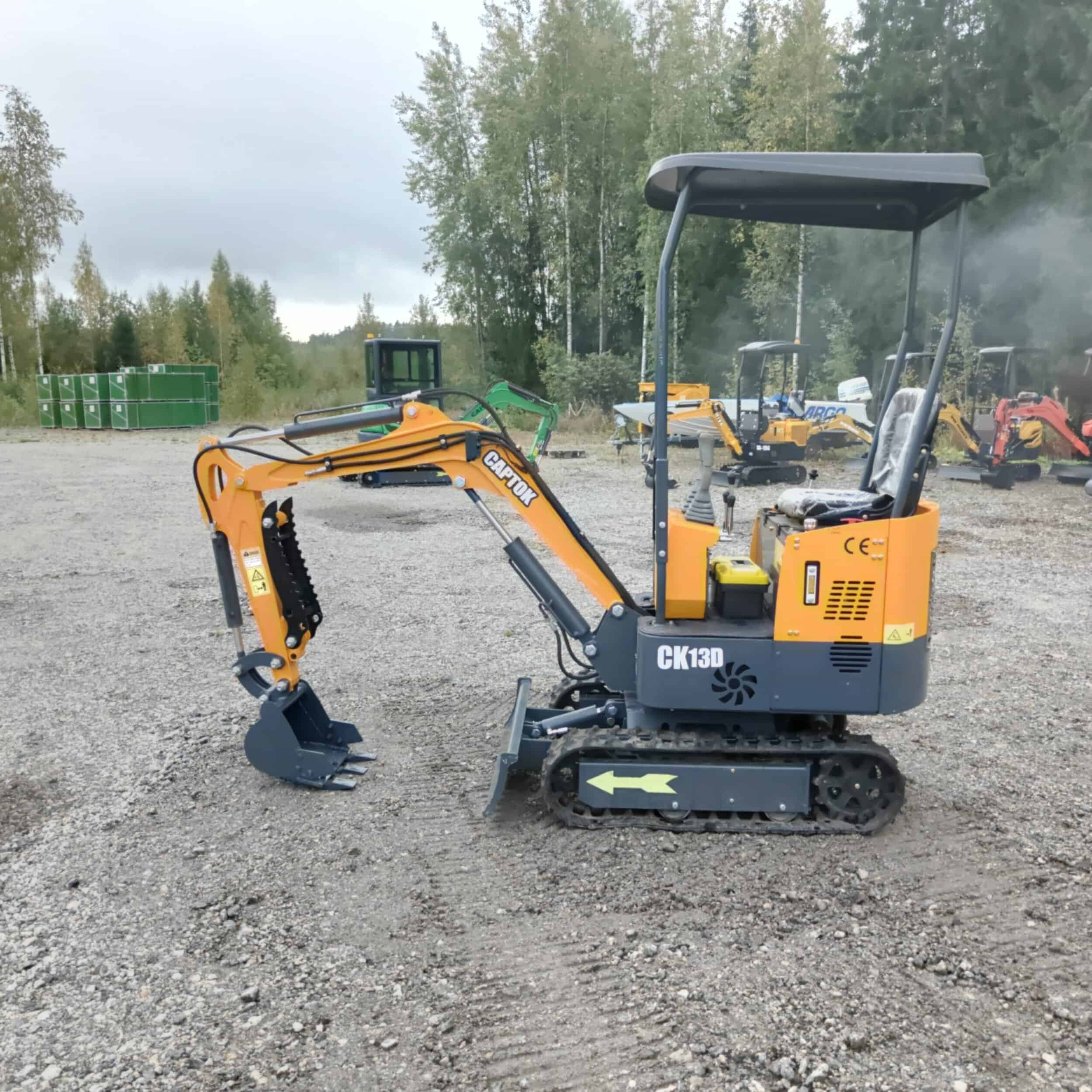 Captok CK13D Kumitelainen minikaivuri esittelykone vm2026 - Image 4