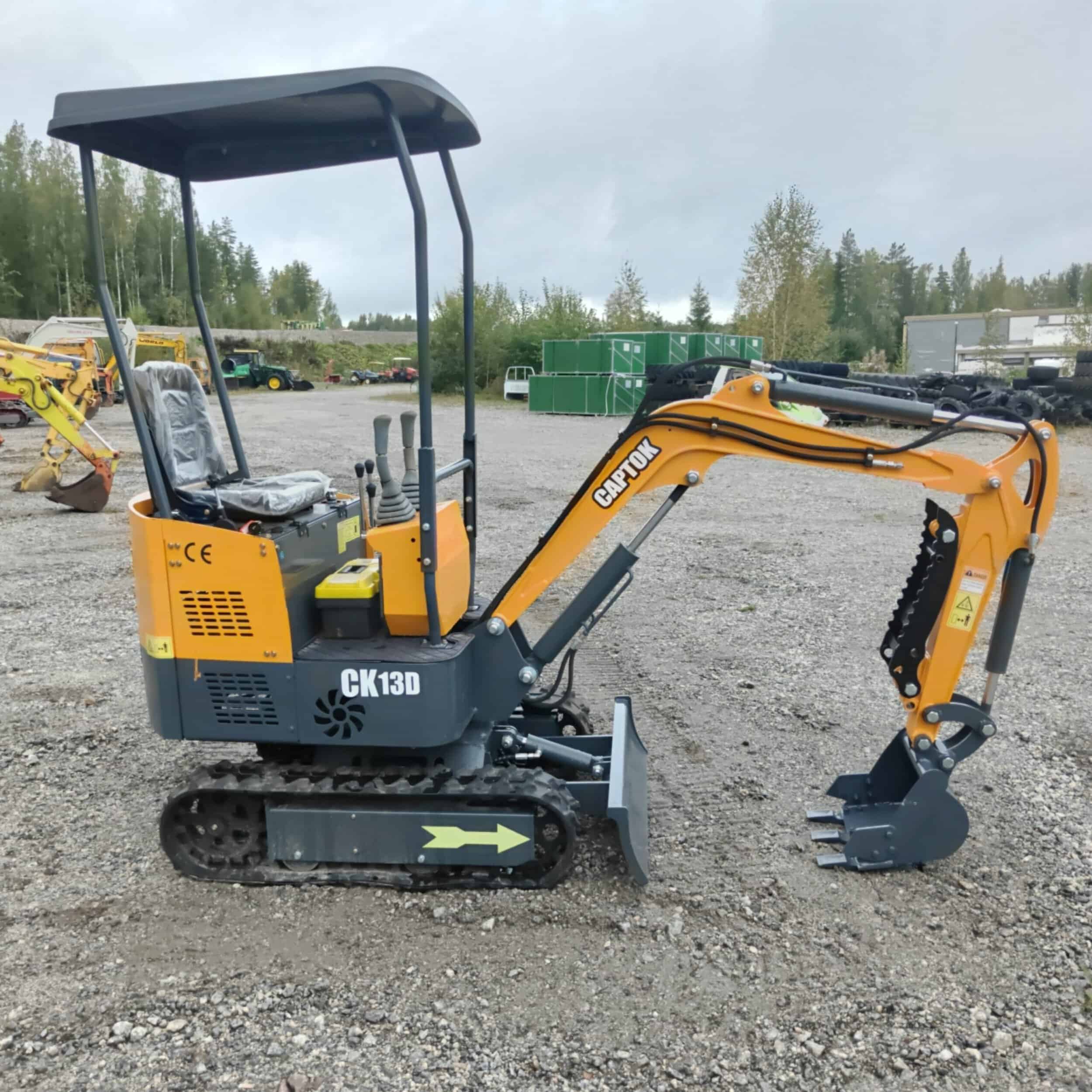 Captok CK13D Kumitelainen minikaivuri esittelykone vm2026 - Image 2