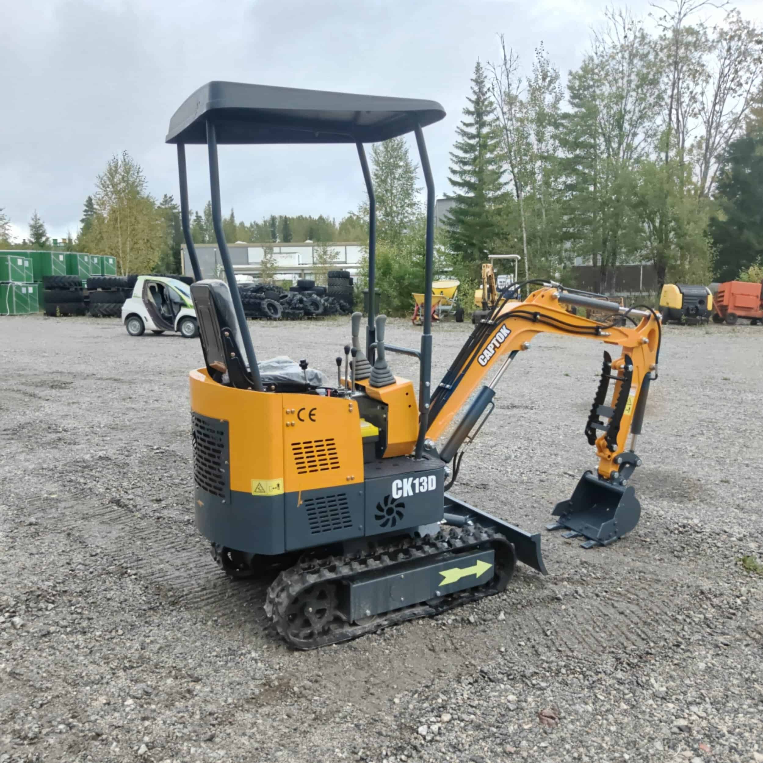 Captok CK13D Kumitelainen minikaivuri esittelykone vm2026 - Image 3
