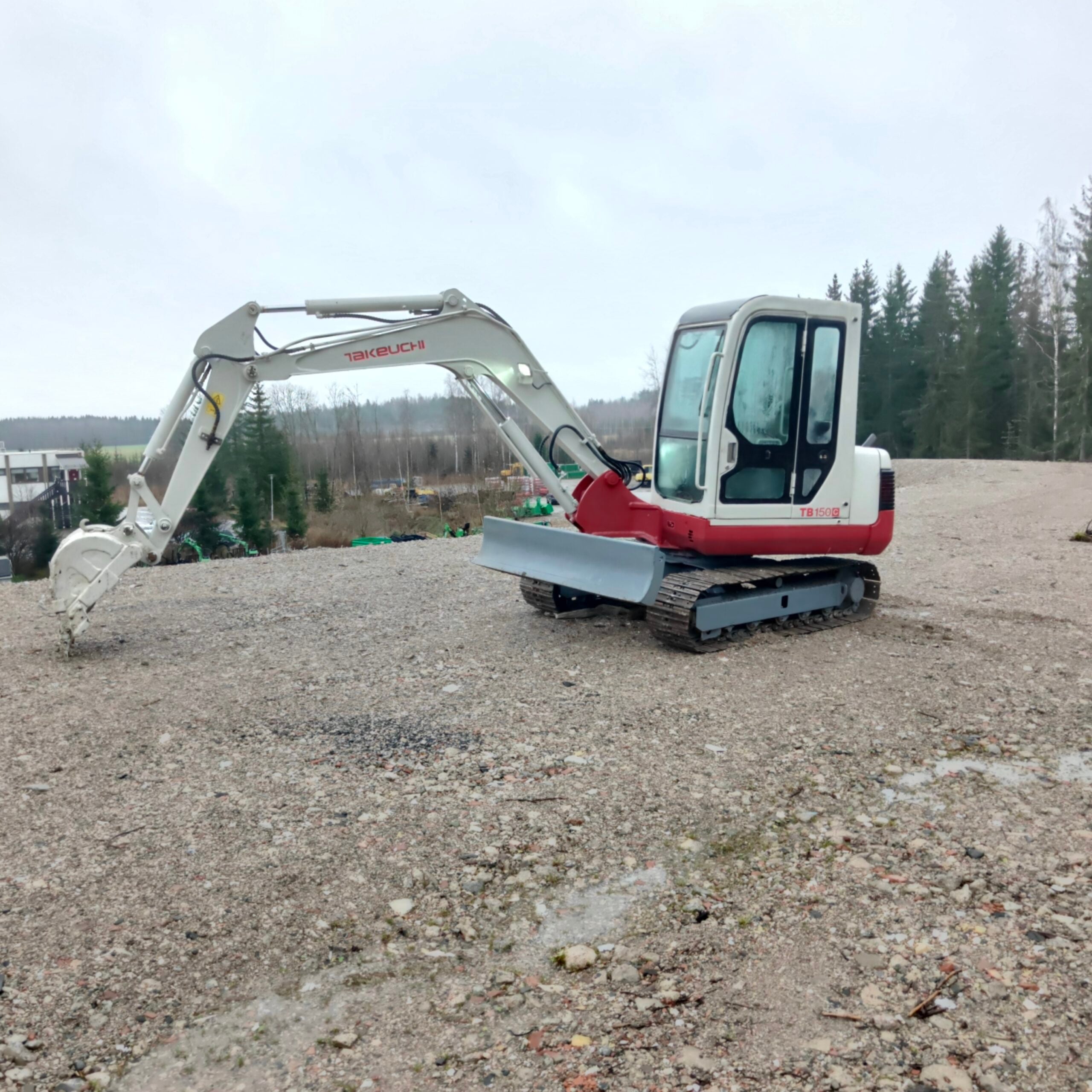 Takeuchi TB150C Rautatelainen minikaivuri vm2008