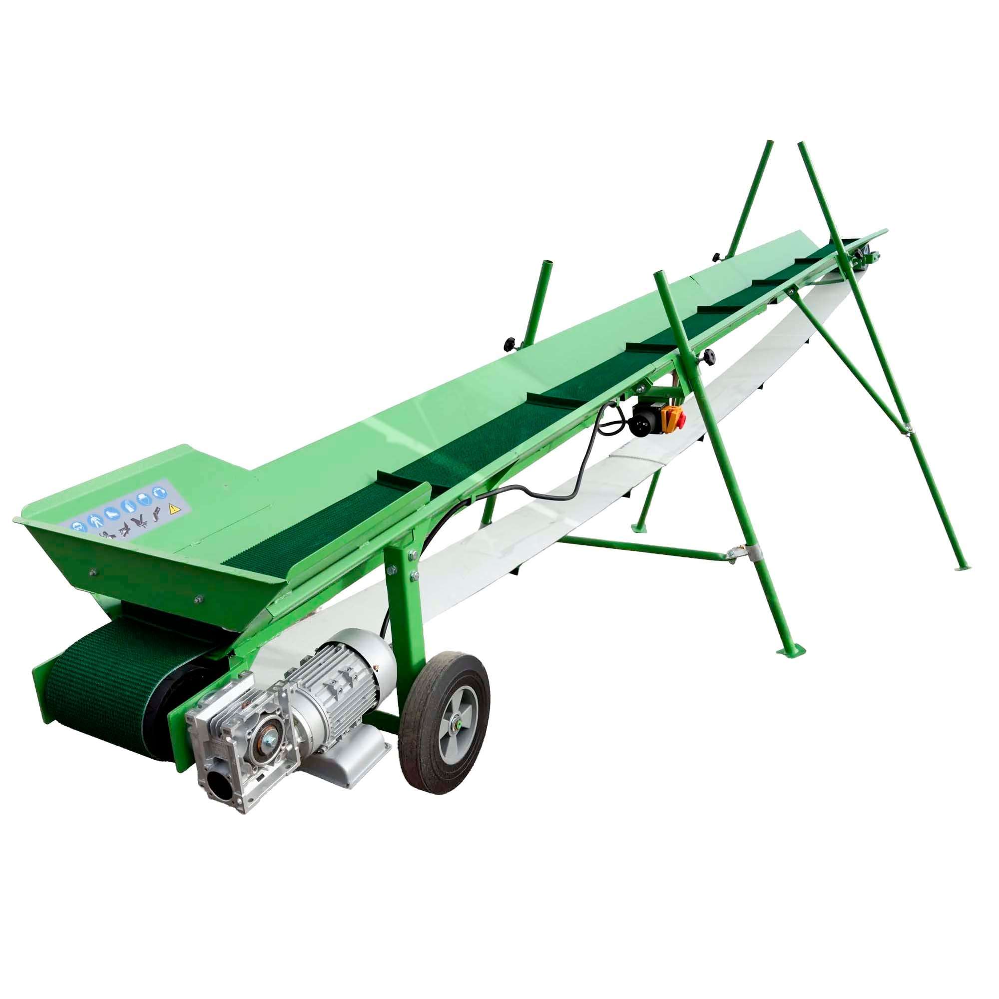 Hihnakuljetin 5 m 230V sähkömoottori, Droma Wood.