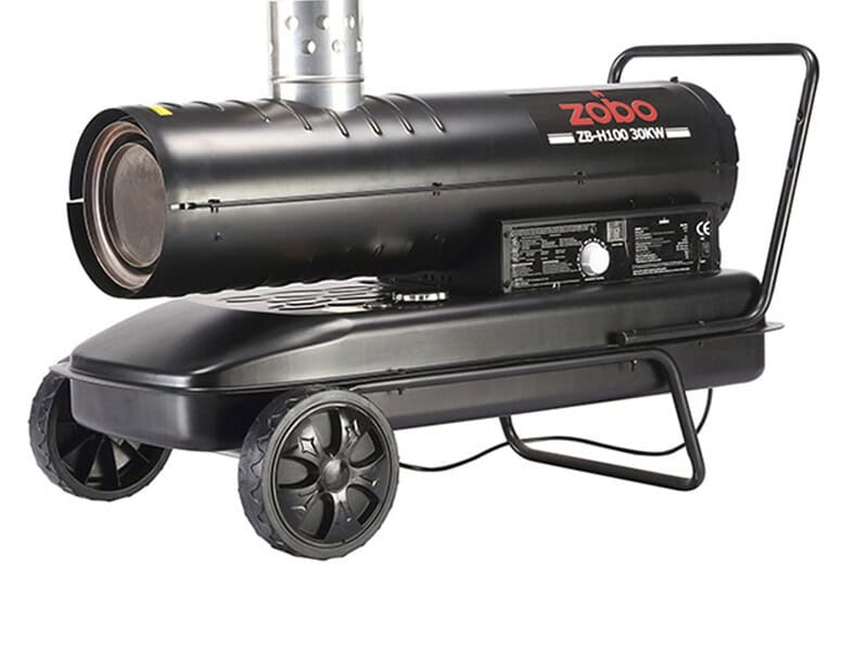 Hallilämmitin 30 kW 220V diesel savupiipulla, Zobo.